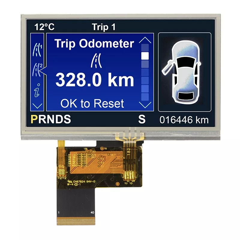 4.3 اینچ 480x272 ماژول TFT Touch Touch مقاومت